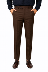Brown Active Waist Pants