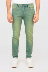 Olive Green Denim Jeans