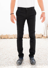 Cotton Black Chino Pant - The Axis Clothing