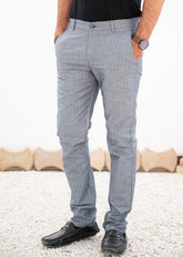 Cotton Grey Lining Chino Pant - The Axis Clothing