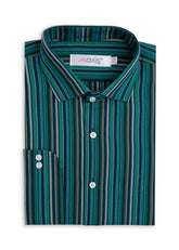 Emerald Stripes Men's Shirt