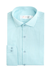 Blue Mist Striped Men's Shirt