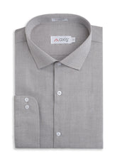 Ash Gray Textured Men's Shirt