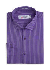 Premium Purple Striped Formal Shirt