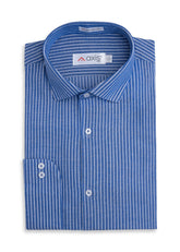 Smart Blue Stripe Business Shirt