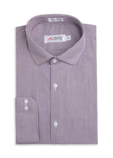Maroon Micro Stripe Formal Shirt