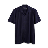 Textured Cuban Collar Shirt