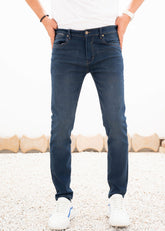 Grey Stretch Denim Jeans - The Axis Clothing