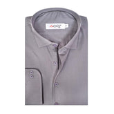 Imported Thai Fabric Grey Color Plain Shirt - The Axis Clothing