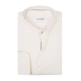 Imported Thai Fabric Off-White Color Plain Shirt - The Axis Clothing