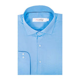 Imported Thai Fabric Slate Blue Color Plain Shirt - The Axis Clothing