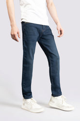Power Stretch Dark Blue Jeans - The Axis Clothing
