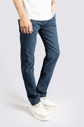 Power Stretch Denim Dark Blue Jeans - The Axis Clothing
