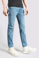 Power Stretch Denim Sky Blue Jeans - The Axis Clothing