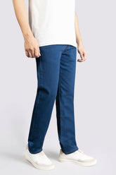 Power Stretch Royal Blue Jeans - The Axis Clothing