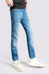Power Stretch Sky Blue Jeans - The Axis Clothing