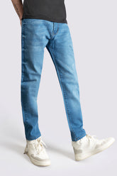 Regular Stretch Denim Periwinkle Blue Jeans - The Axis Clothing