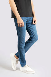 Regular Stretch Denim Sky Blue Jeans - The Axis Clothing
