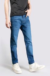 Regular Stretch Denim Slate Blue Jeans - The Axis Clothing