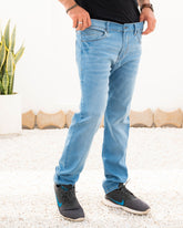 Sky Blue Power Stretch Jeans - The Axis Clothing