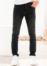 Taupe Grey Power Stretch Jeans - The Axis Clothing