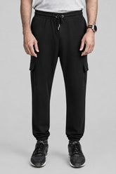 Black Terry Pocket Trousers
