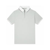 Light Grey Zip Polo T-Shirt