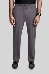 Ash Grey Pinstripe Terry Trousers