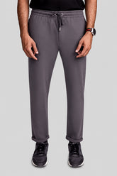 Ash Grey Folded Terry Trousers