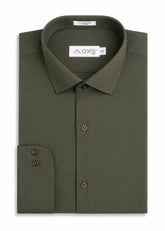 Olive Textured Men's Shirt