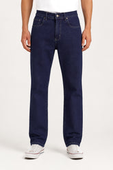 Dark Blue Relax Fit Denim Jeans