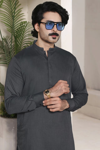 Classic Grey Shalwar Kameez