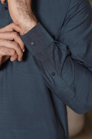 Mid Blue Shalwar Kameez