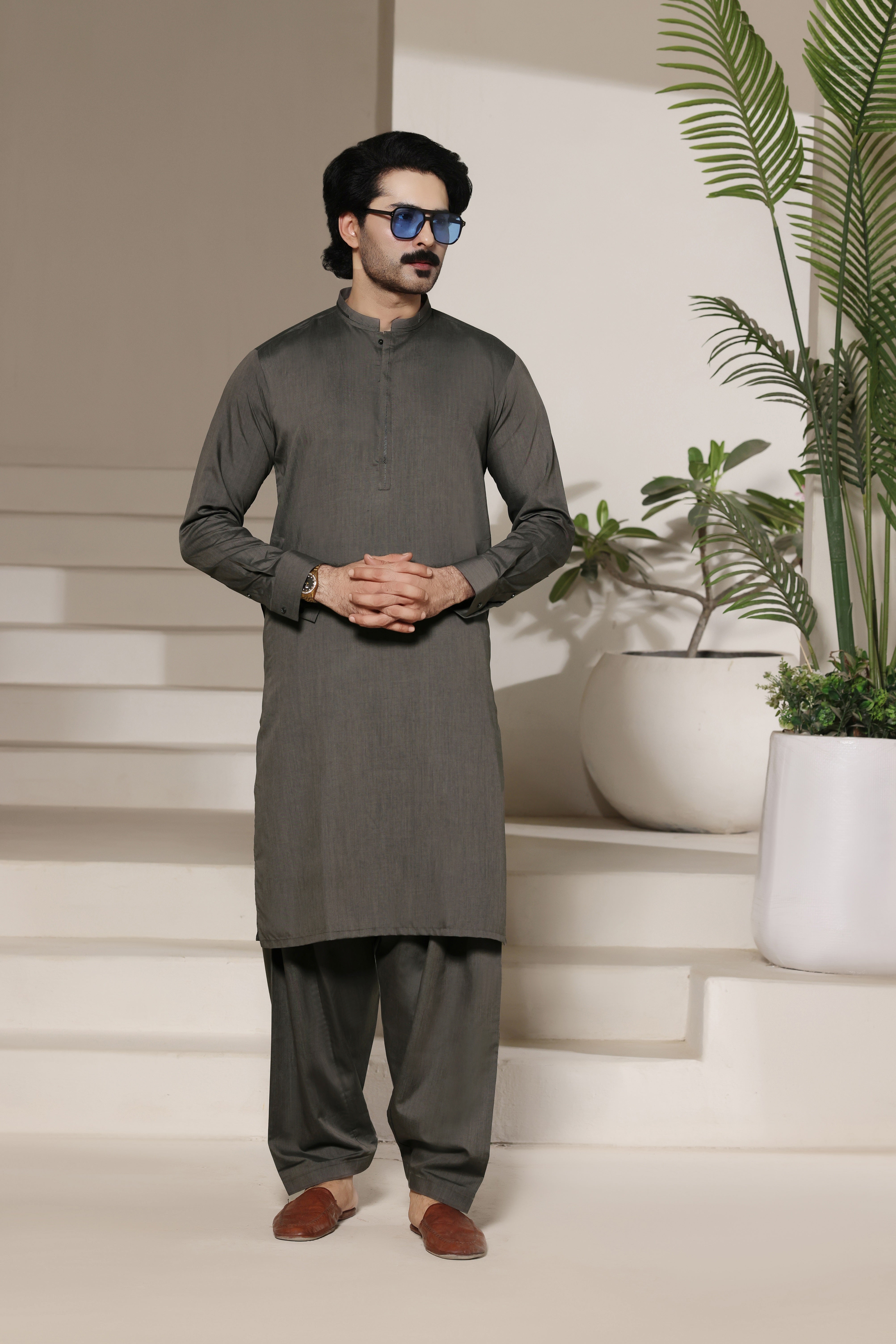 Slate Grey Kurta Shalwar