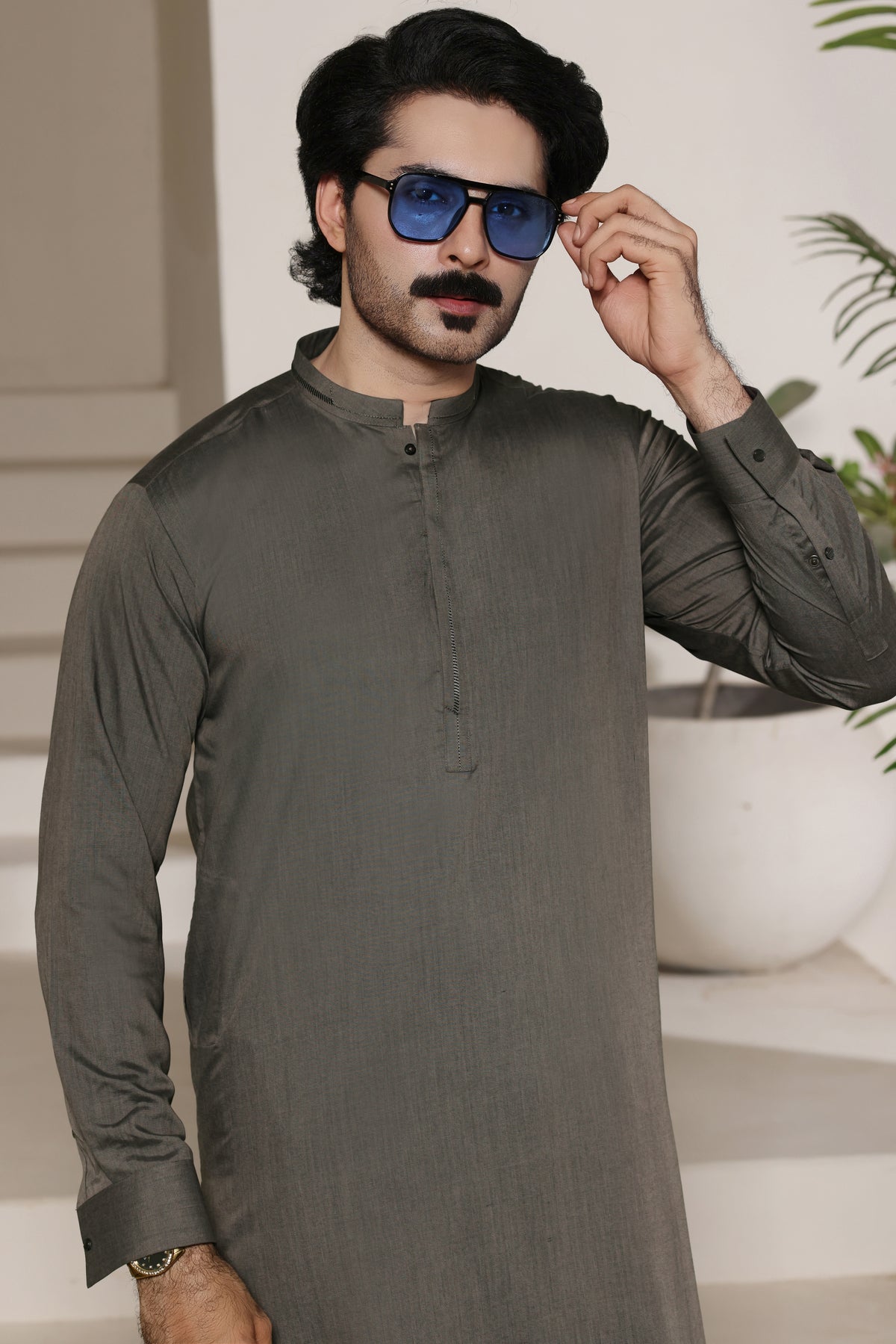 Slate Grey Kurta Shalwar