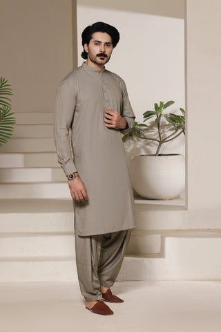 Stone Beige Shalwar Kameez