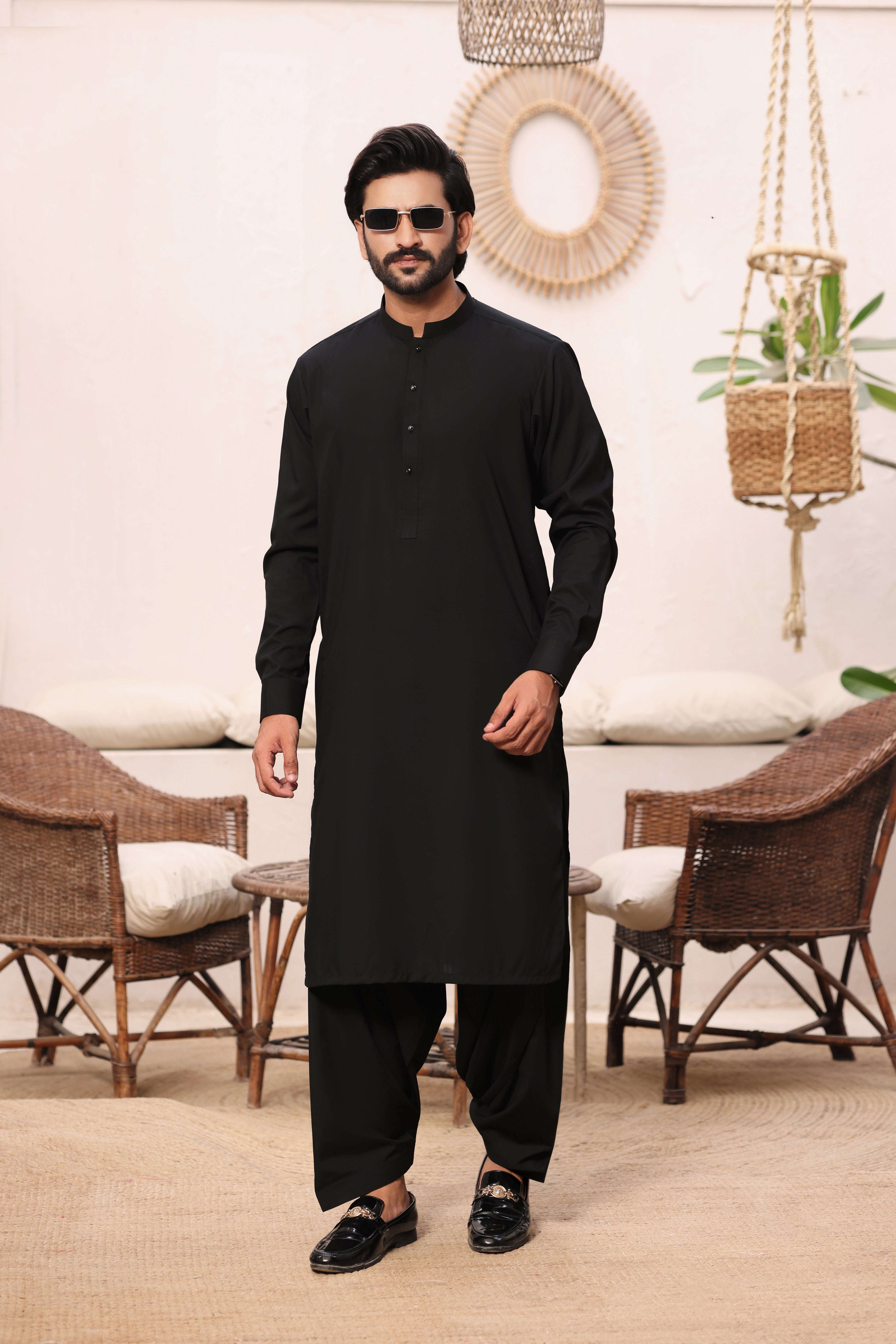Classic Black Kurta Shalwar