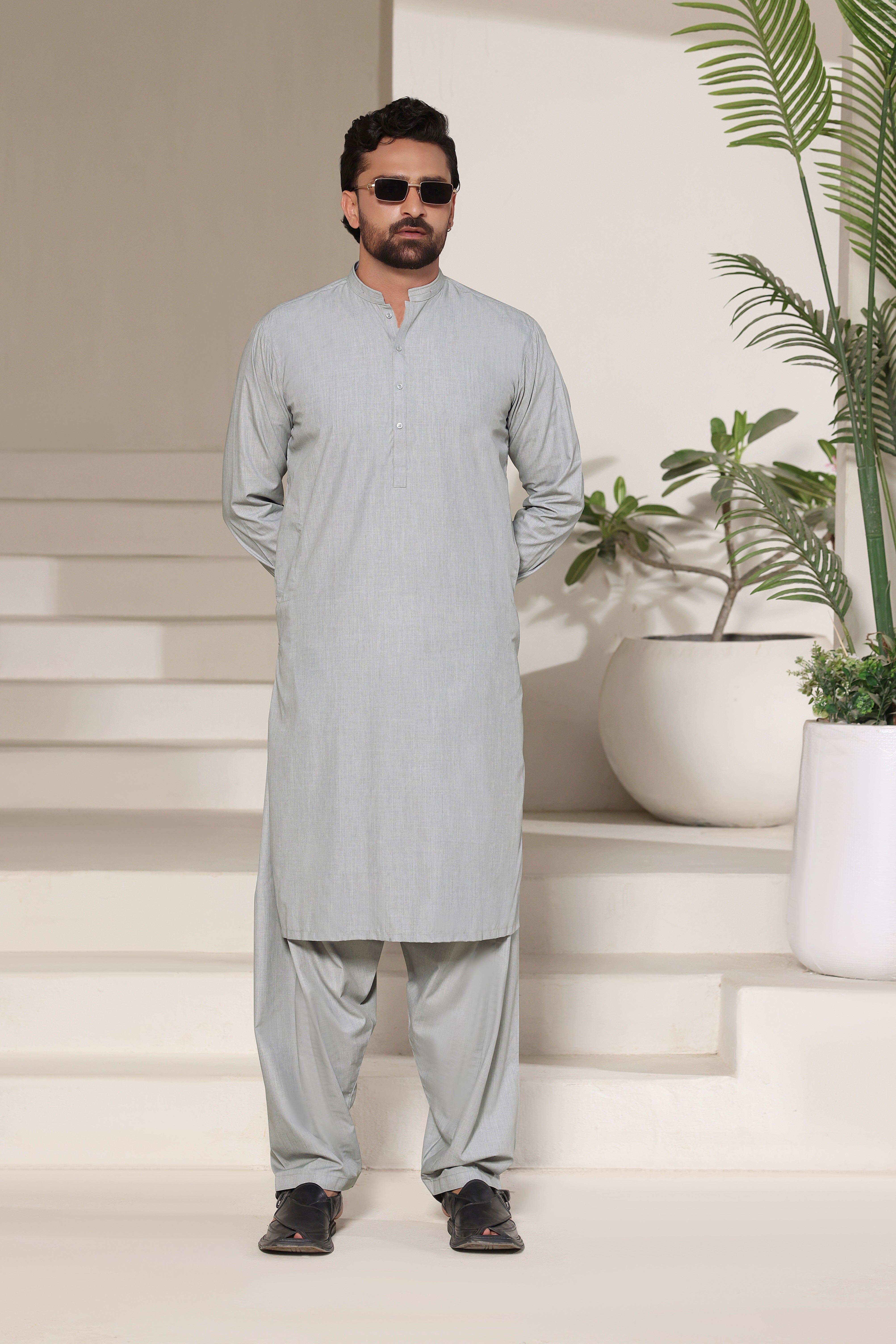 Silver Mist Classic Shalwar Kameez