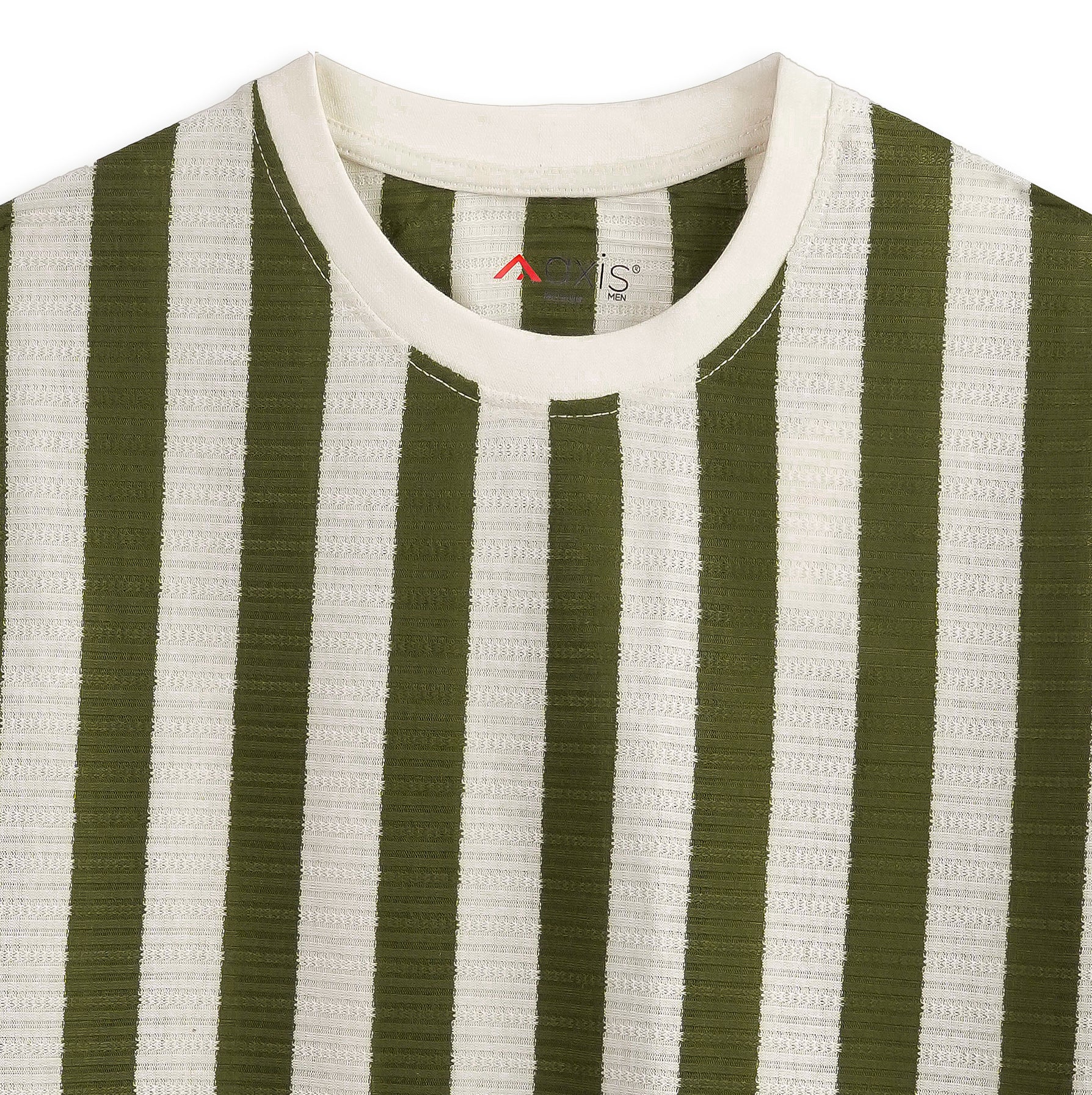 Striped Green & White T-Shirt