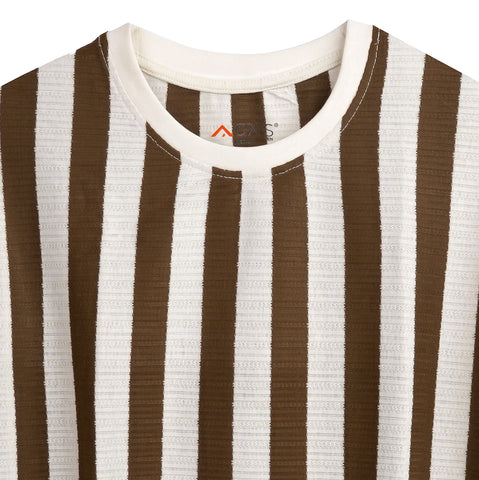 Premium Striped Imported Crew Neck T-Shirt