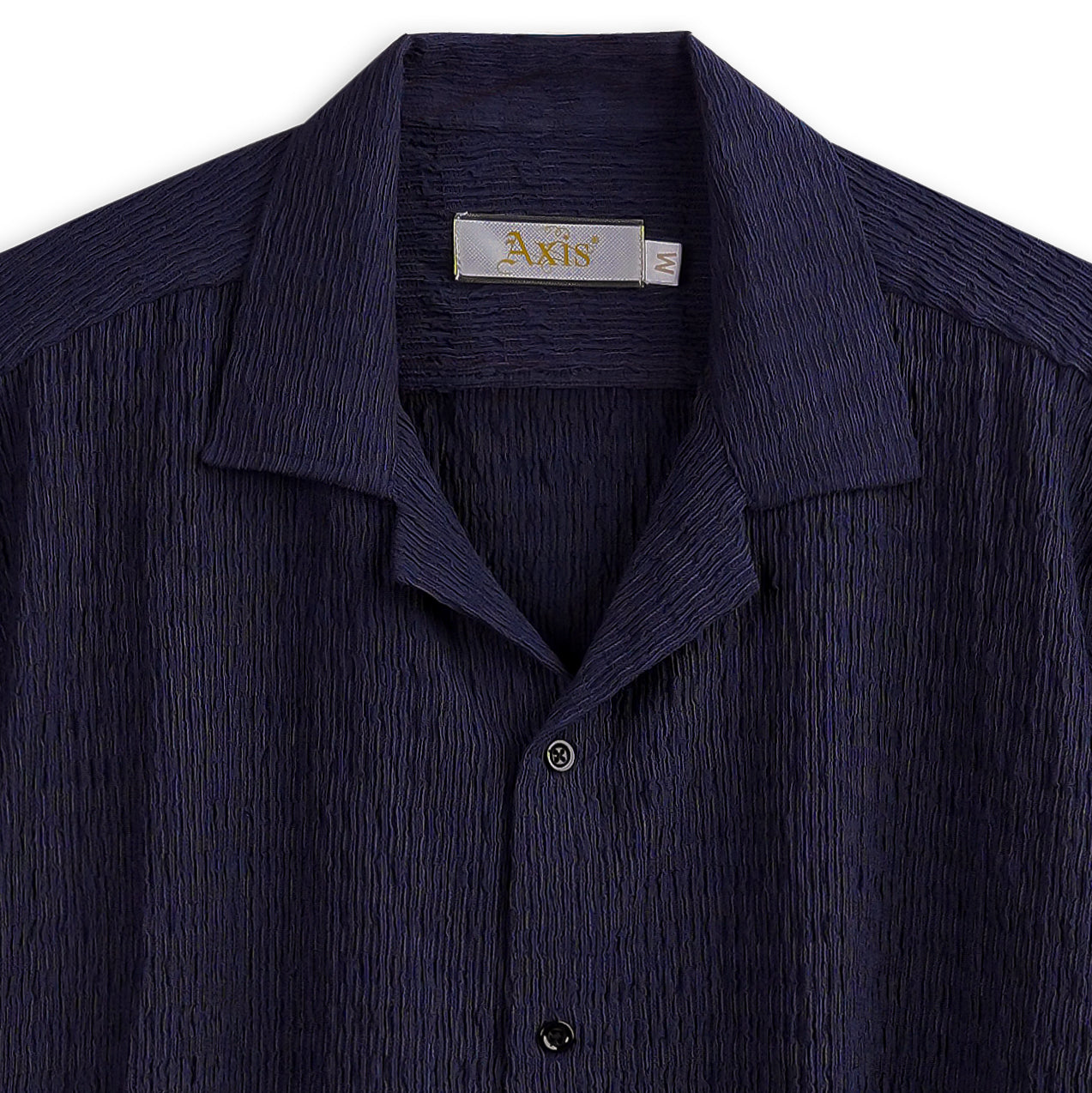 Textured Cuban Collar Shirt