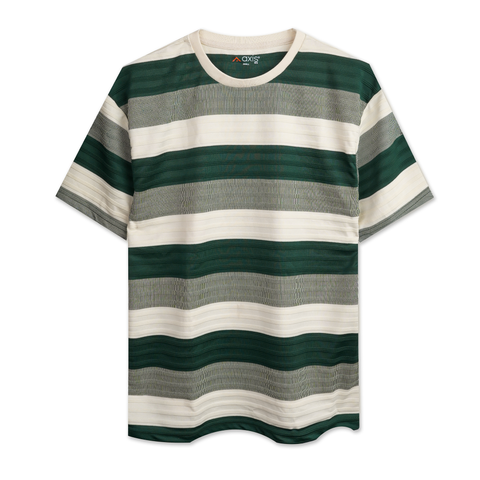 Casual Striped Crew Neck T-Shirt