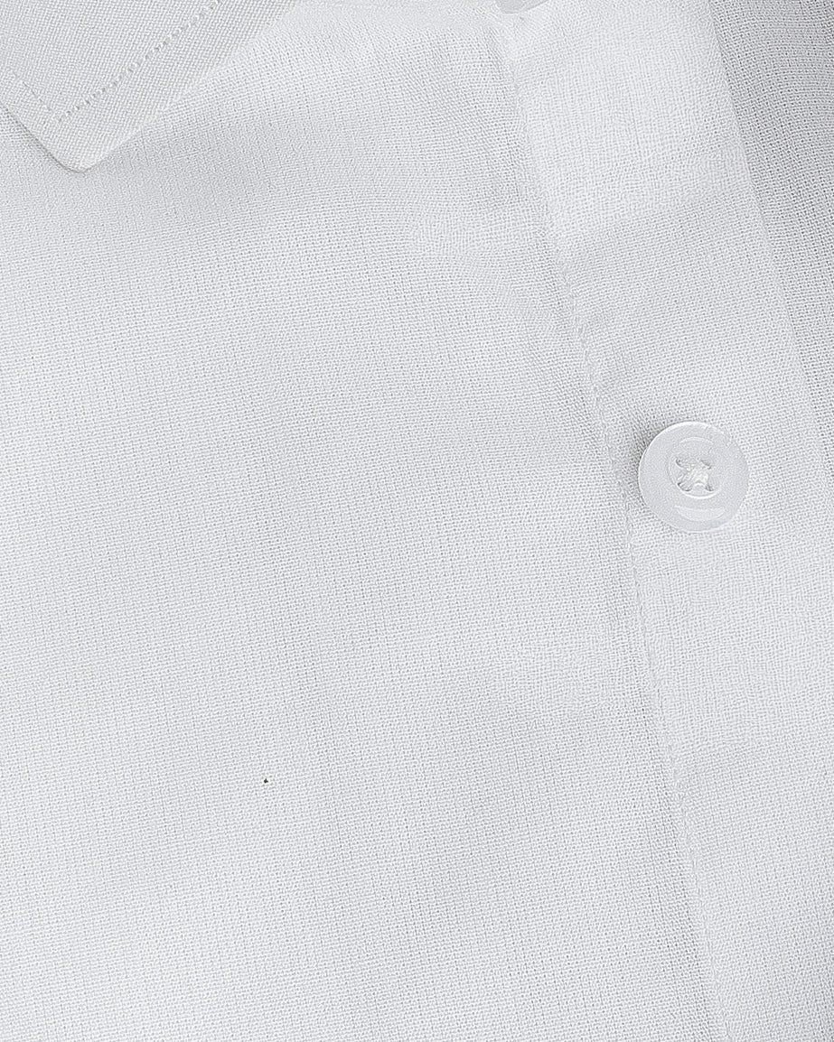 Classic White Textured Shirt