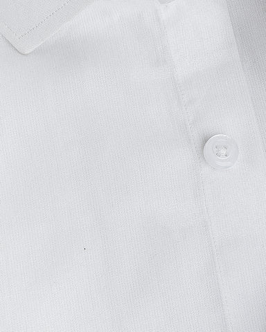 Classic White Textured Shirt