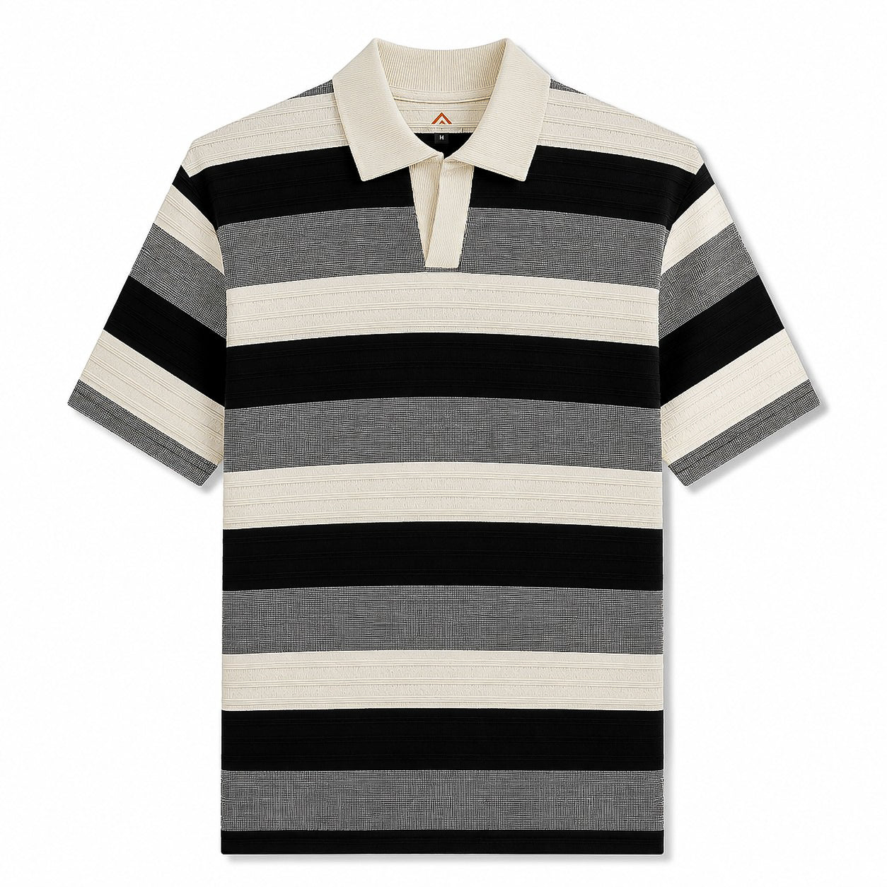 Modern Striped Polo