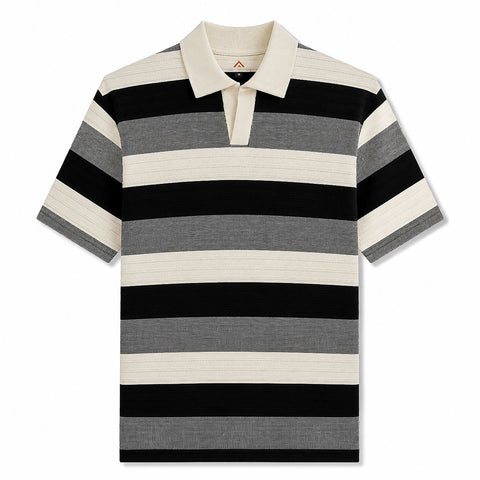 Modern Striped Polo