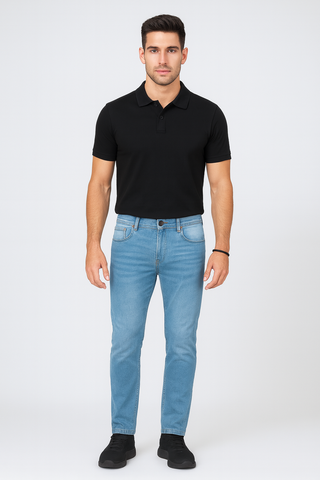 Azure Blue Denim Jeans