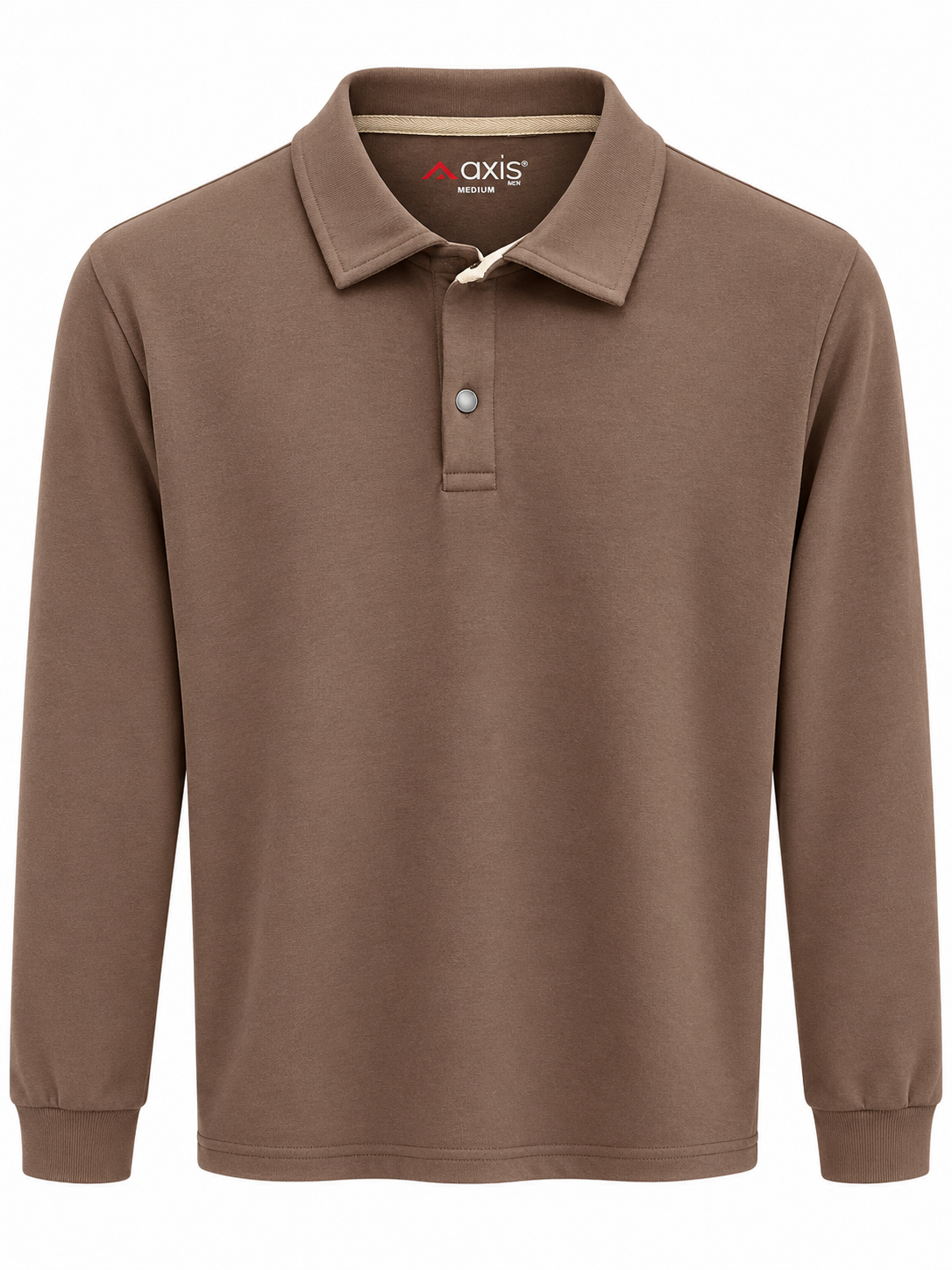 Brown Long Sleeve Polo
