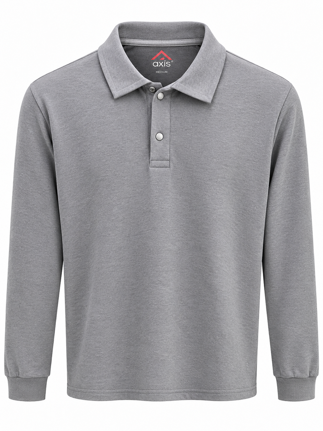 Grey Long Sleeve Polo