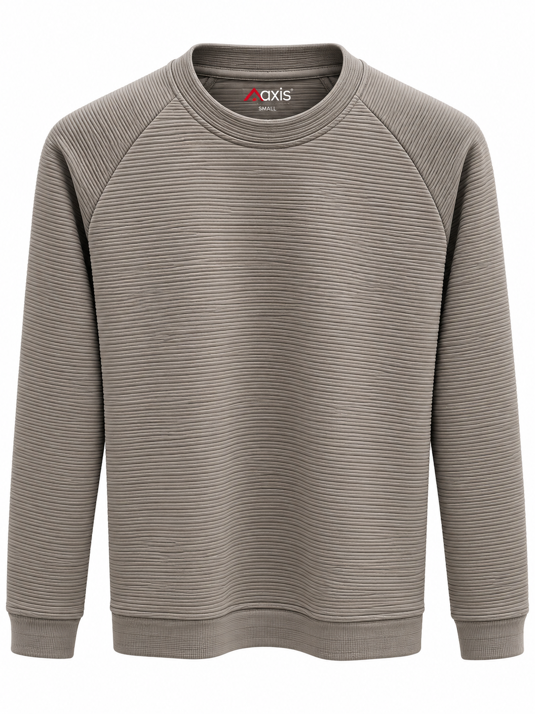 Stone Olive Textured Sweatshirt